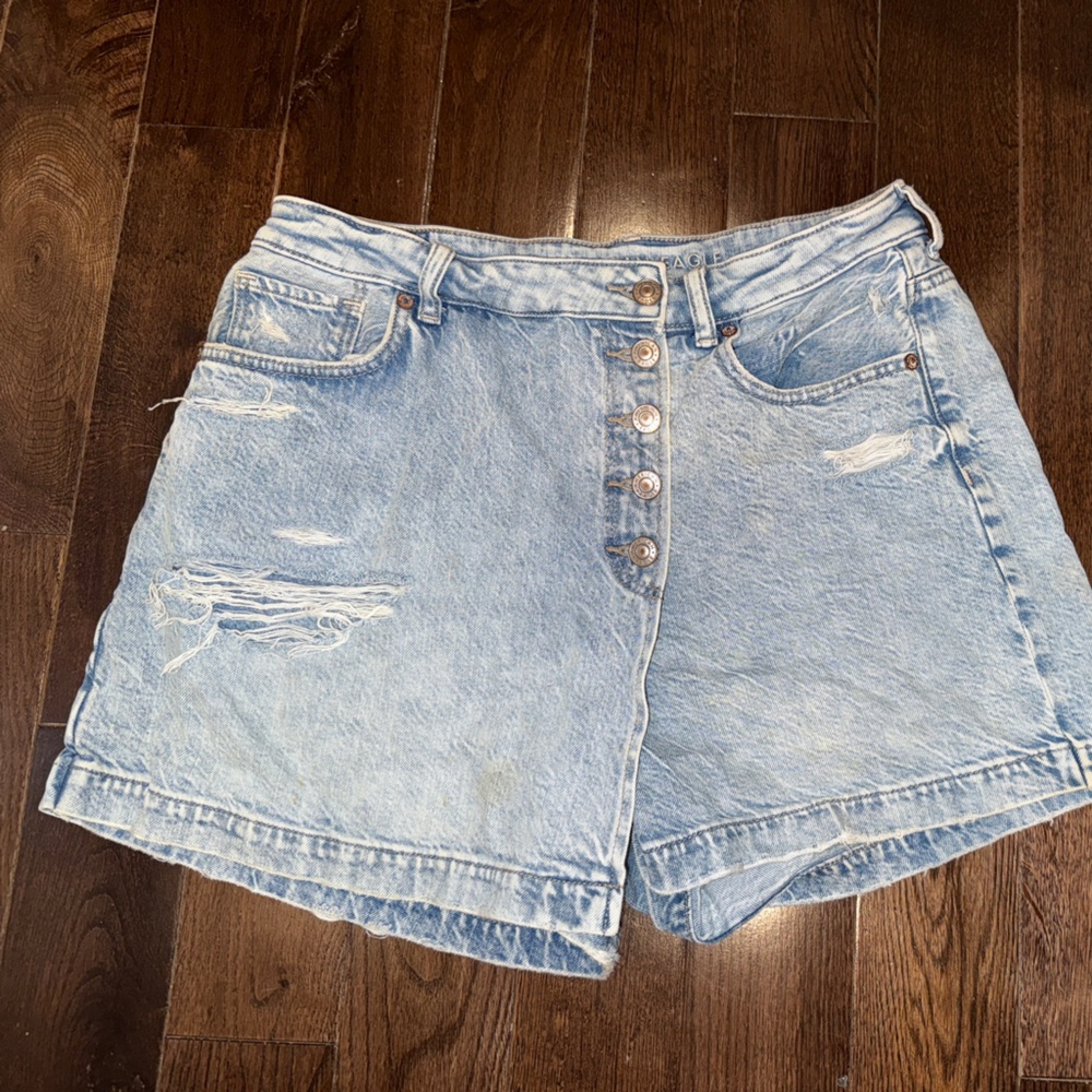 American Eagle Outfitters Light Blue Jean Shorts